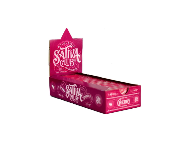 Sativa Club Celulosa Regular sabor Cherry x22 Unidades 
